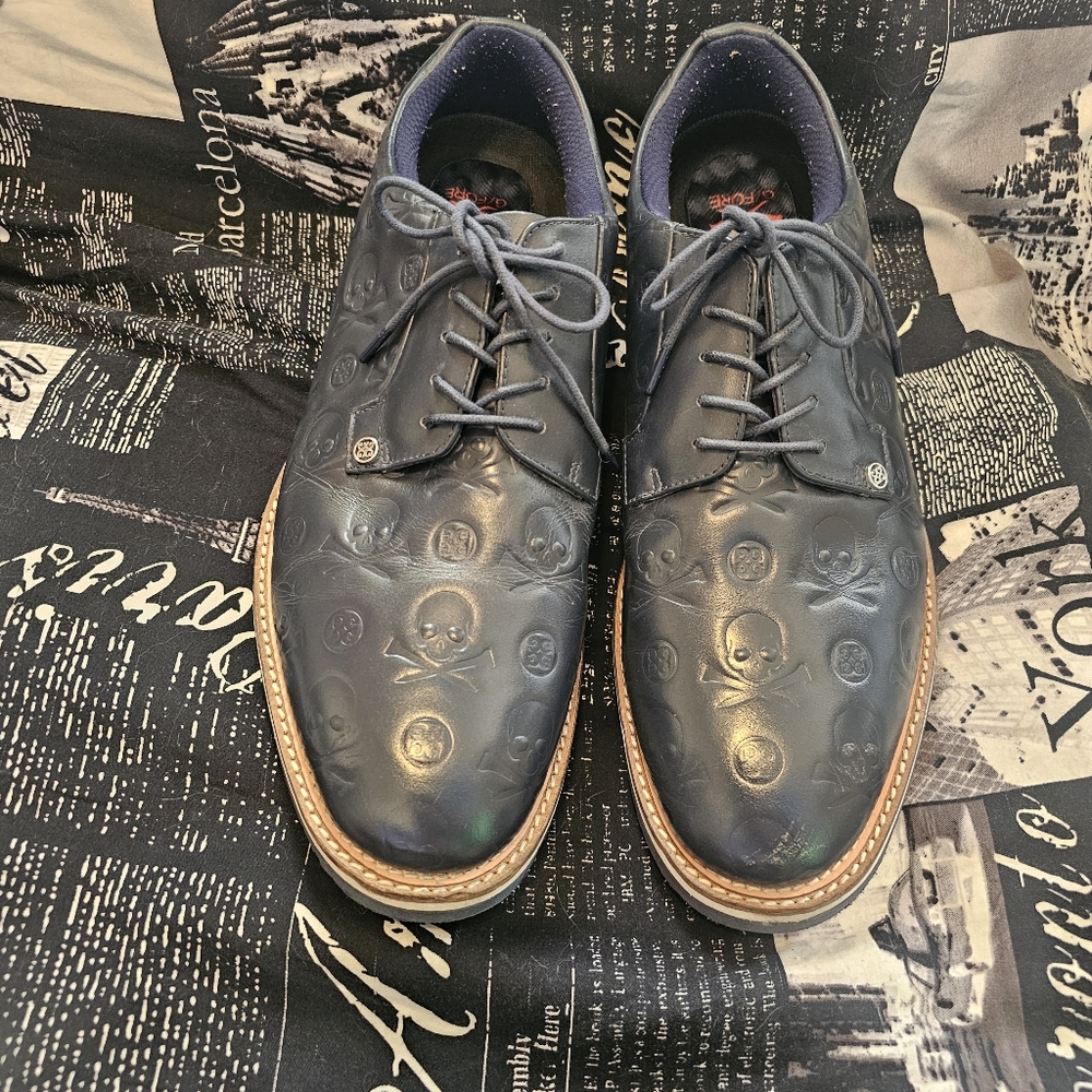 G/Fore Gallivanter Embossed Skull & Tees Mens Golf Shoes